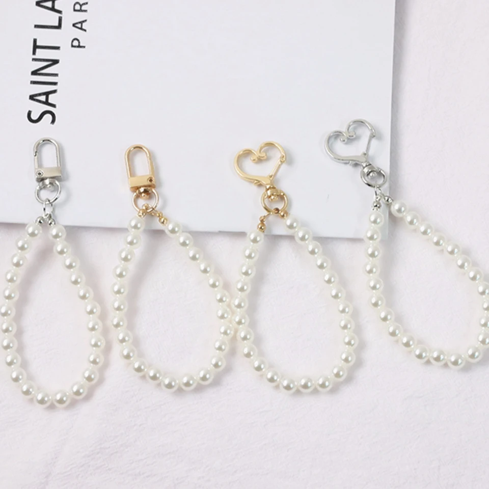 Симпатичный женский брелок для ключей от автомобиля украшение жемчуг кисточка