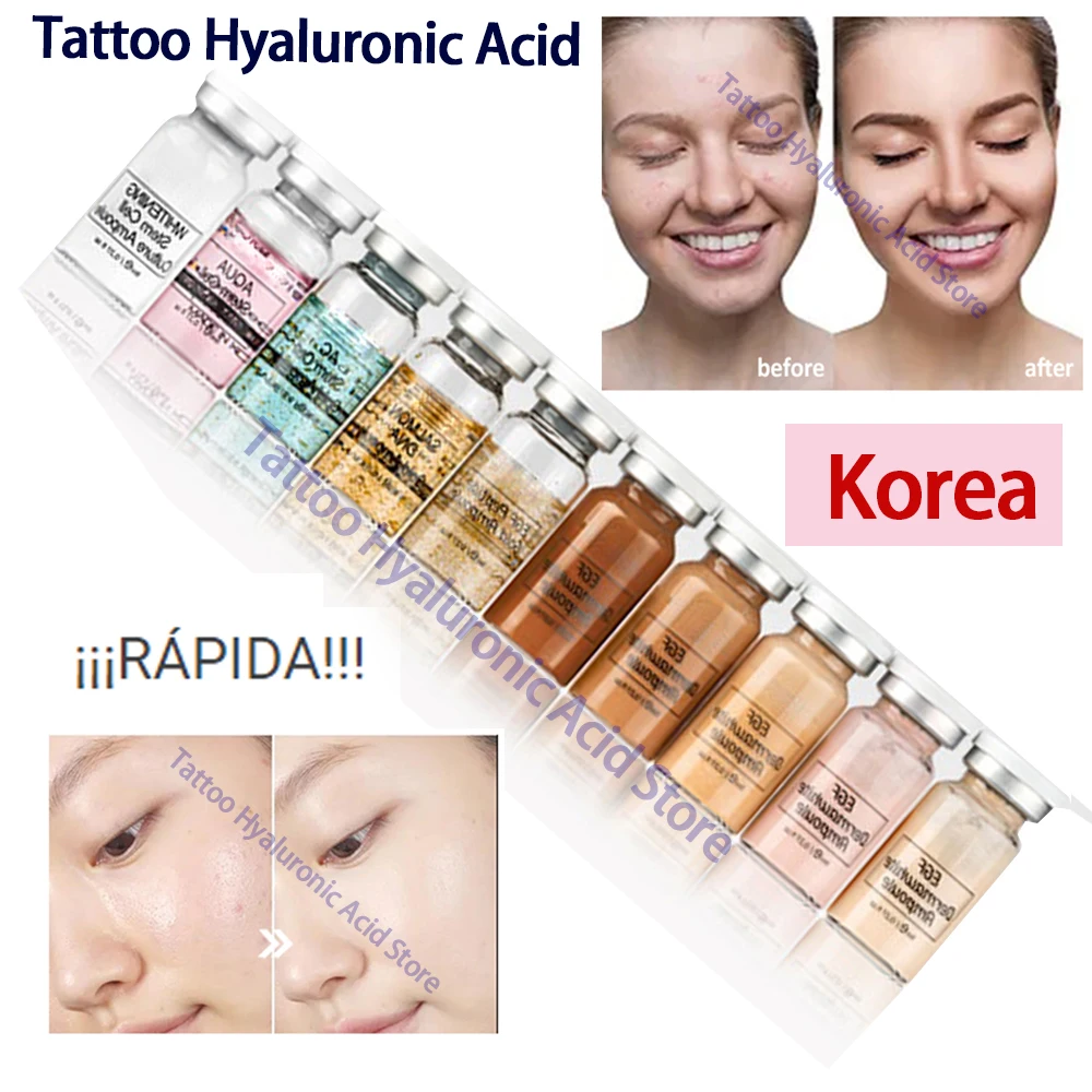 

8ml Korean Serum Starter Kit Glow BB Cream CC Kit Facial Booster Whitening Acne Healing Treatment Meso White Booster Ampoule