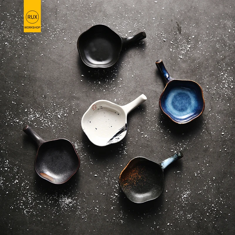 Практичная тарелка для еды RUX в японском стиле ретро маленькие цветочные палочки