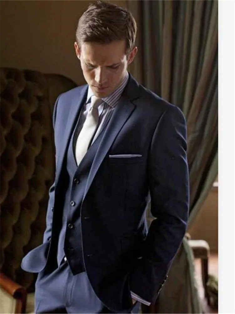 Новый Классический мужской костюм смокинг Noivo Terno Slim Fit Easculino вечерние костюмы для