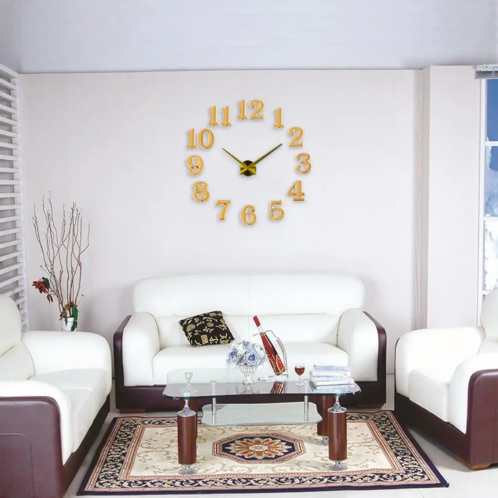 12 шт./компл. часы с цифрами простота сборки сменные однотонные кварцевые сделай