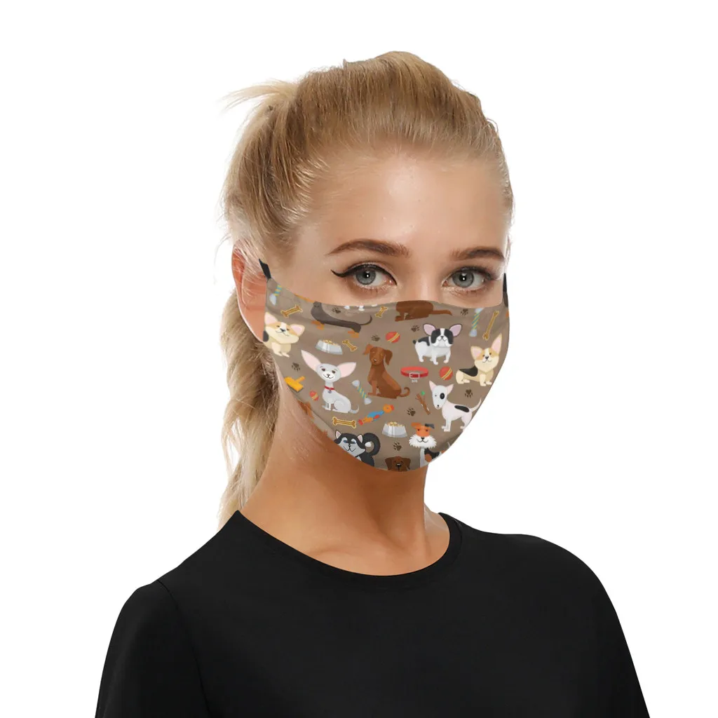 Мужские и женские маски для рта креативная теплая Пыленепроницаемая маска с