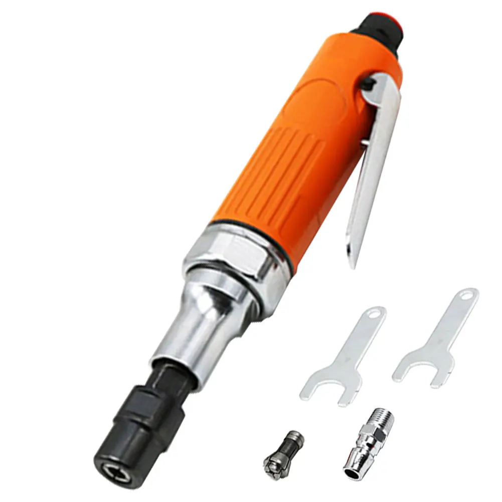 

Air Die Grinder Polisher 25000RPM Lengthened 29cm Straight Shank Grinding Engraving Machine Hand Tool With Spanner