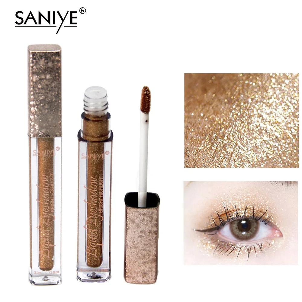 SANIYE фирменные жидкие тени для век Блеск длительное мерцание водостойкая