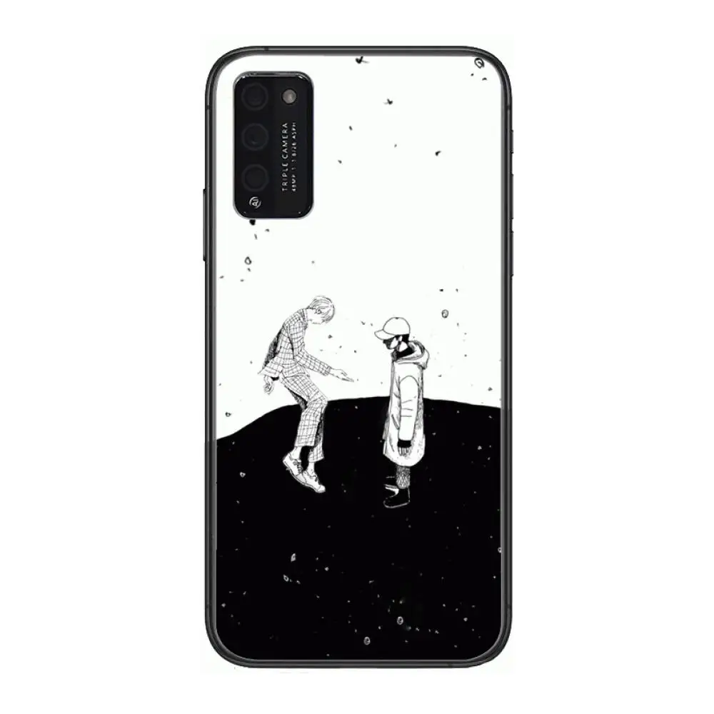 

Cool boy Case study Clear Phone Case For Huawei Honor 10 20 30 9 X Pro Lite V 5G RU Black Etui Coque Hoesjes Comic Fashion