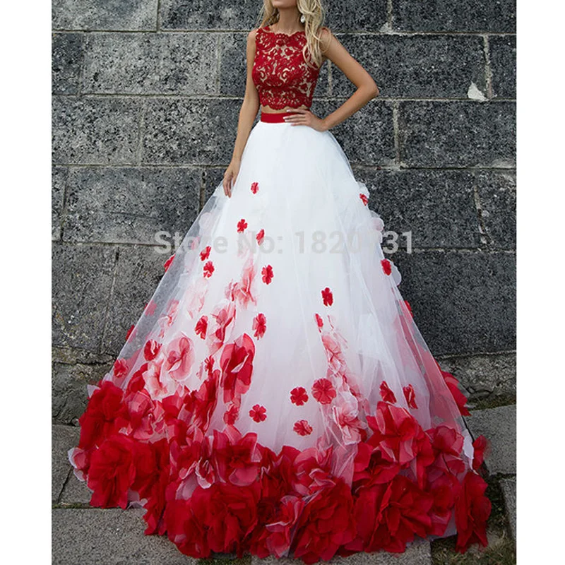 Пышные Красные Бальные платья с аппликацией и кристаллами на молнии 16 платьев