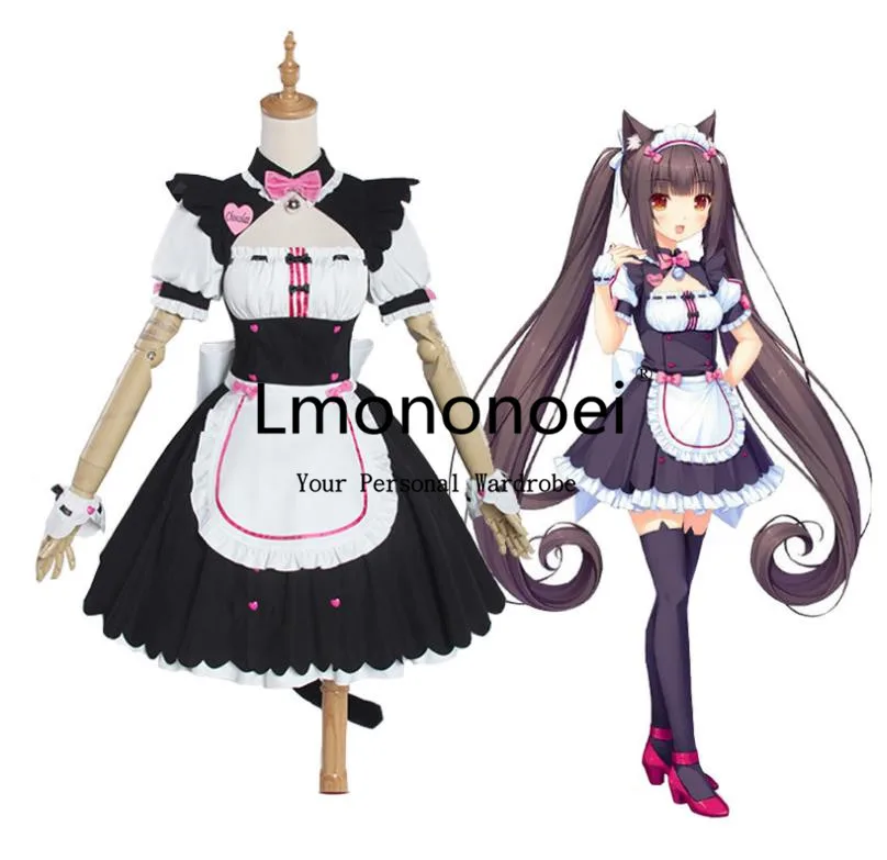 Lmononoei Nekopara Ванильная Горничная Косплей Костюм |