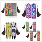 Алмазная живопись JIEME сделай сам, кожаная Закладка в форме алмаза Datura 5D, алмазная вышивка, украшение, подарок