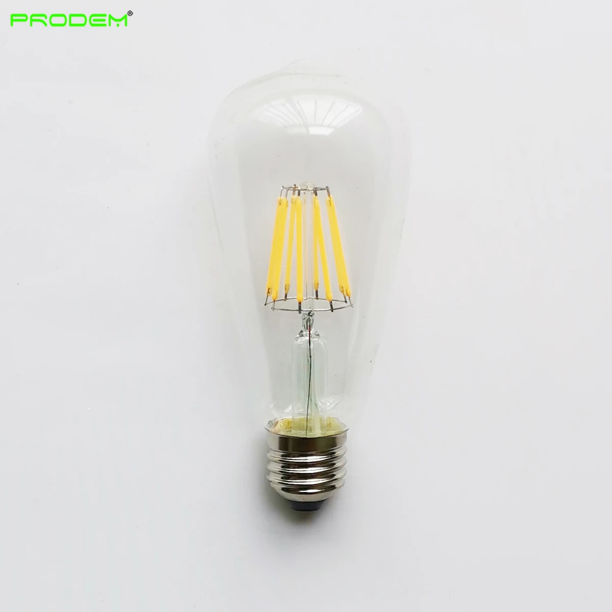 50PACK 120V 220V 230V 6W LED vintage lamps filament bulbs ST64 clear glass filamento bombilla E27 screw warm cold white 700LM | Лампы и