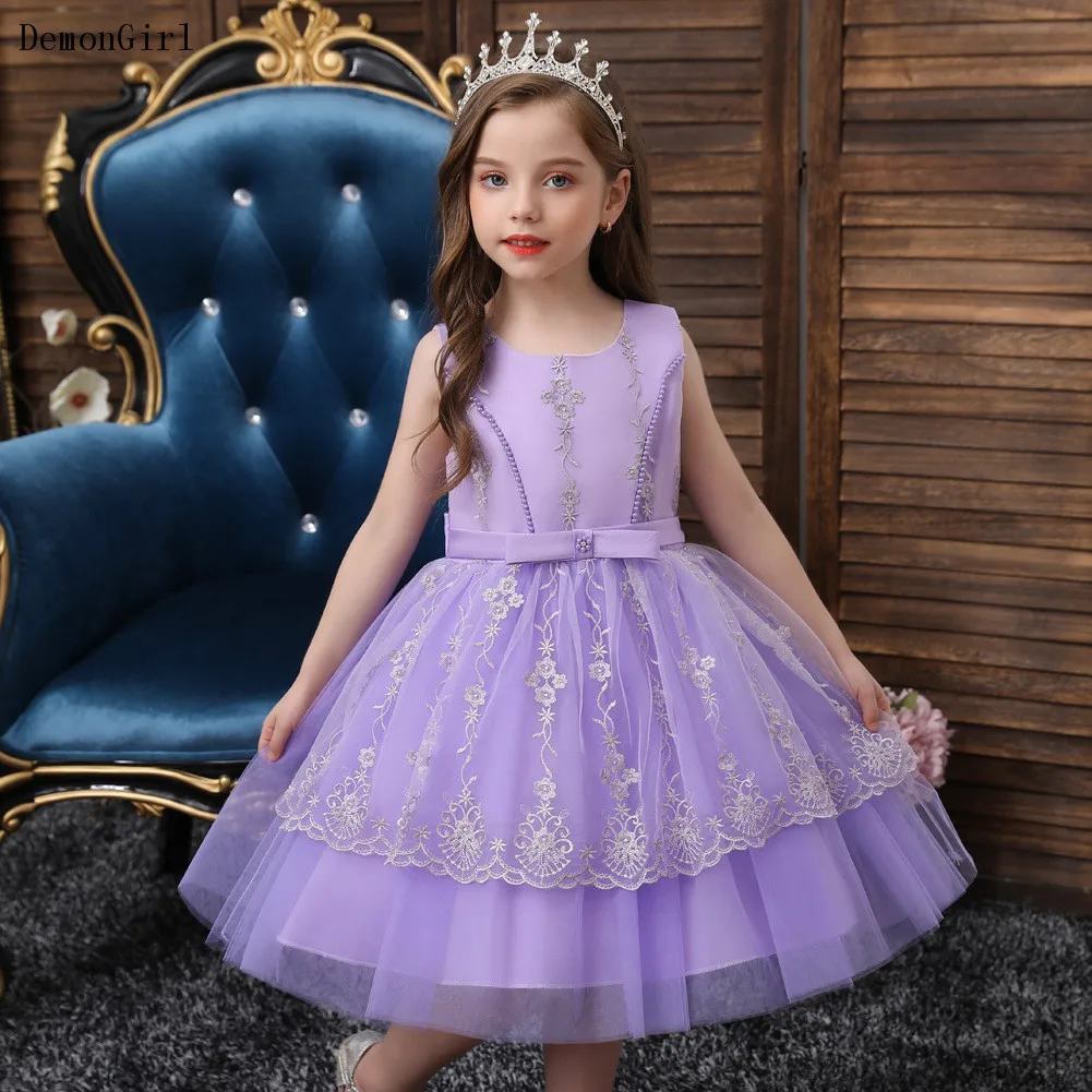

Spring Summer Girl Dress Birthday Party Princess Dress Children Gown Flower Girl Wedding Tutu Fluffy Dresses Vestidos