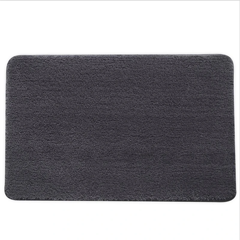 

New Room Bathroom Carpet Solid Color Tuft Absorbent and Non Slip Thickening Mat in the Bathroom Door Bedside Decor Rug