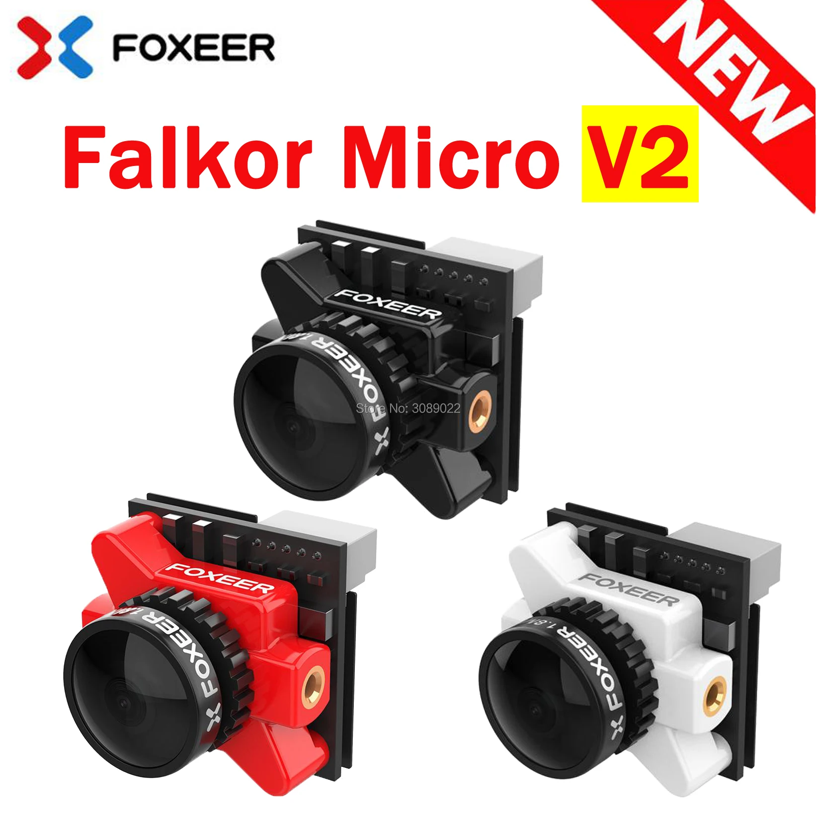 Foxeer Falkor Micro V2 1200TVL FPV камера 1,8 мм объектив GWDR OSD Всепогодная микро камера PAL/NTSC переключаемая для FPV RC Дрон