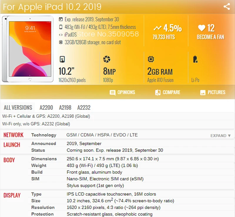 Закаленное стекло протектор экрана для ipad 10,2 '' 7-го поколения безопасные очки для apple i pad 10,2'' Защитная пленка для экрана
