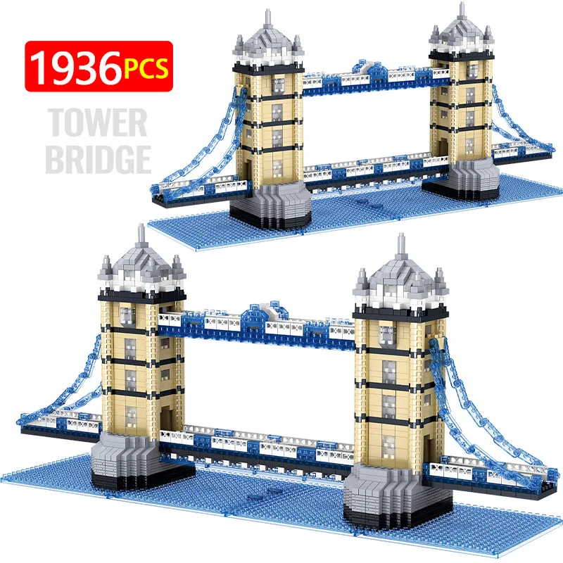 Новый город алмаз мини Восточная жемчужная башня архитектура двойной мост