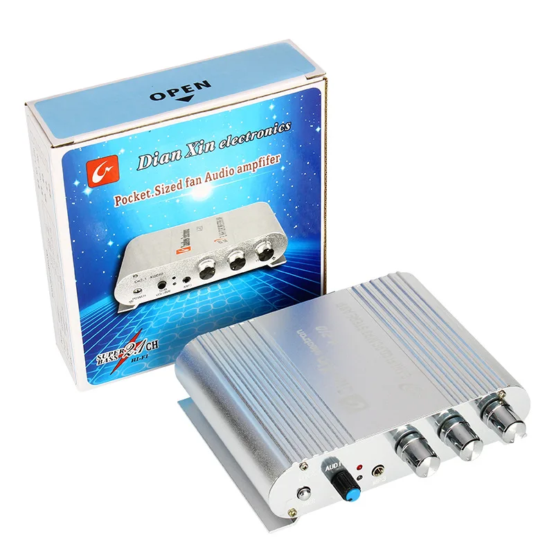 KYYSLB 40 Вт * 2 4-8ohm DC12-15V A-210 усилитель мощности 1 канальный автомобильный динамика |