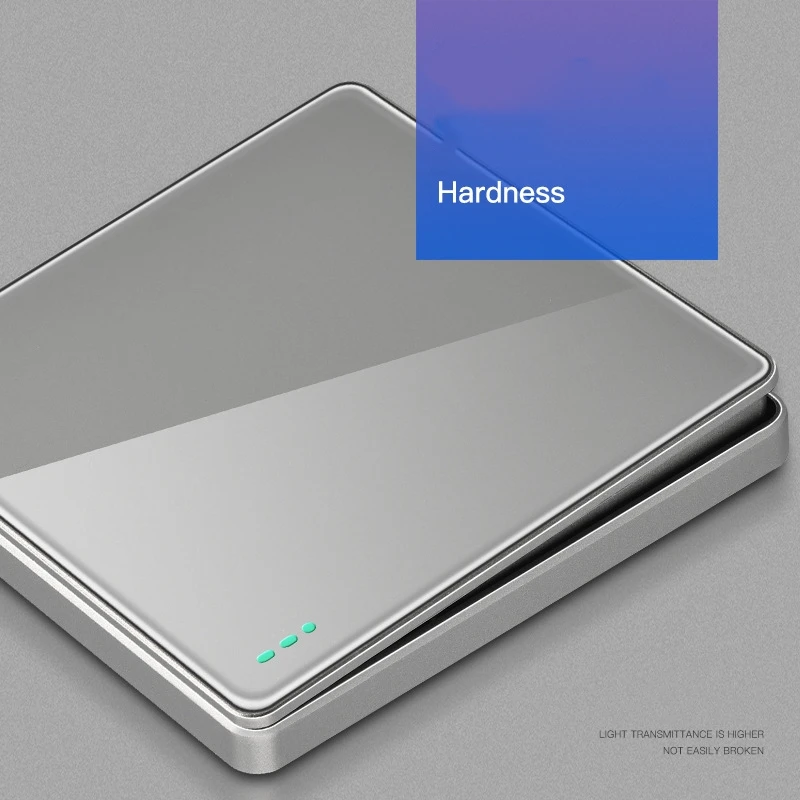 250 в 86 мм 1/2/3/4 пост 1/2 way Grey mirror акриловая плоская панель скрытый встроенный