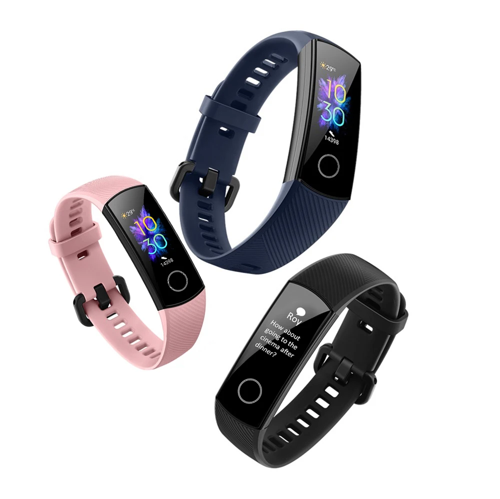 Браслет huawei Honor Band 5 с кислородом крови, фитнес-браслет, трекер пульса, 50 м, водонепроницаемый, 0,95 дюйма, BT4.2, Honor Band 5, Smartband