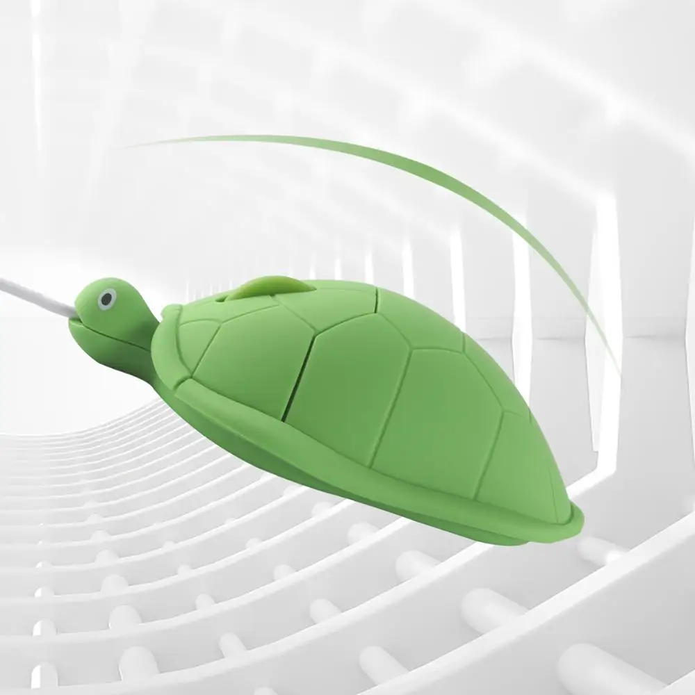 CHYI USB игровой Мышь геймера 3D Зеленая Черепаха Форма мышь дети подарок проводная