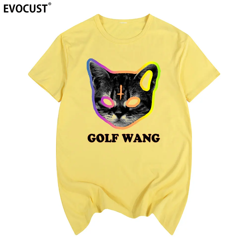 Мужская хлопковая футболка с котом Golfed Wang Tyler The Creator OFWGKTA Skate лето 2019 | одежда