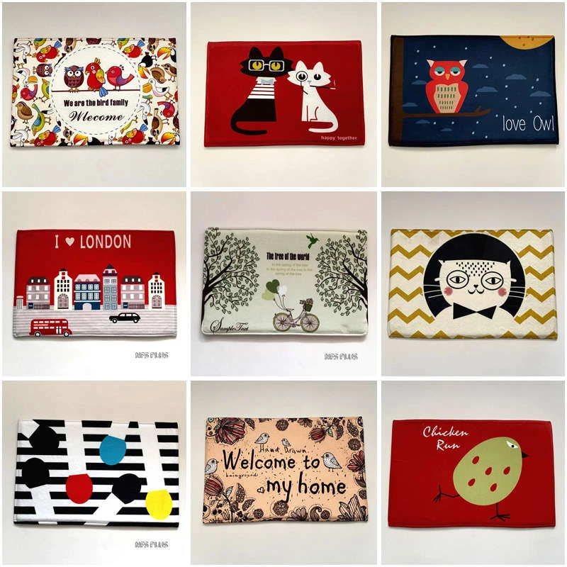 Мультяшный дизайн напольный коврик качественный фланелевый материал эластичная