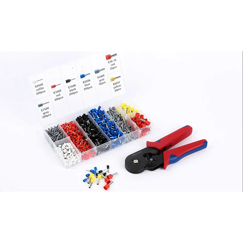 Набор плоскогубцев для обжима проводов с храповым механизмом обжимной