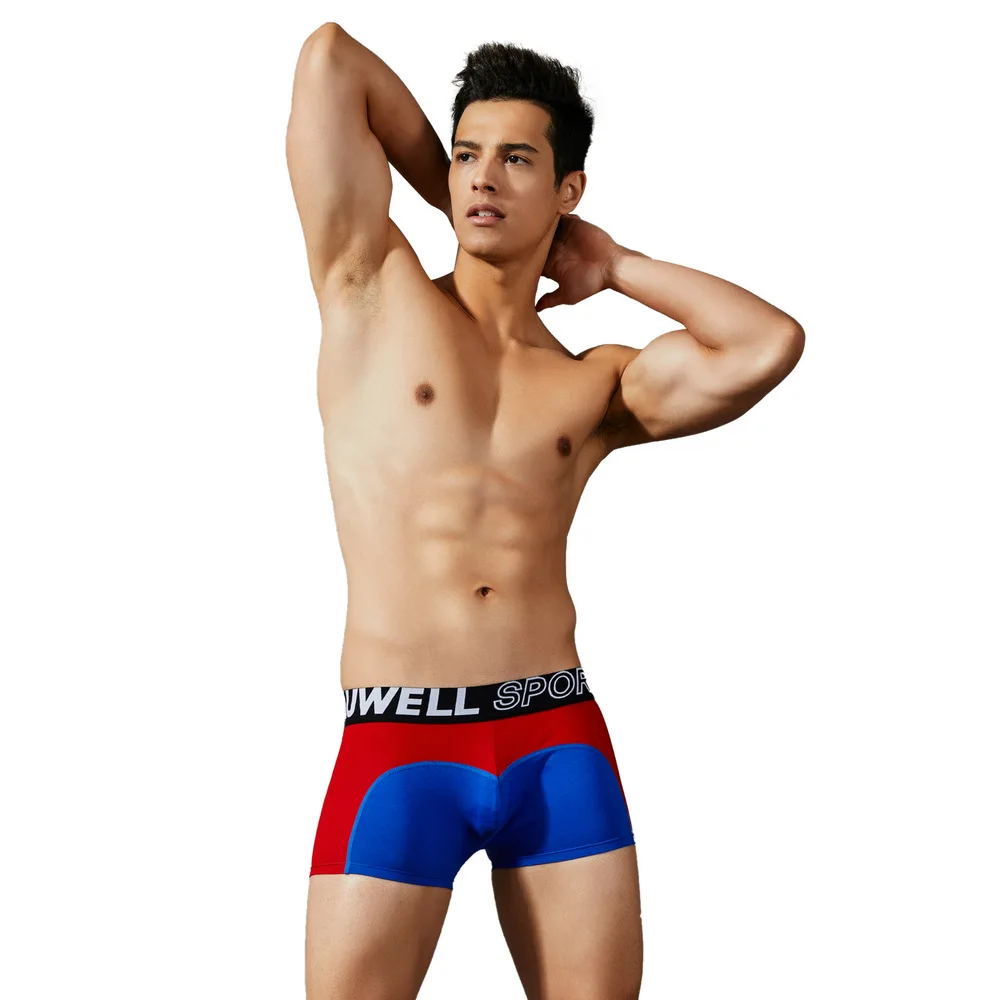 Мужское нижнее белье TAUWELL модные облегающие Лоскутные хлопковые дышащие