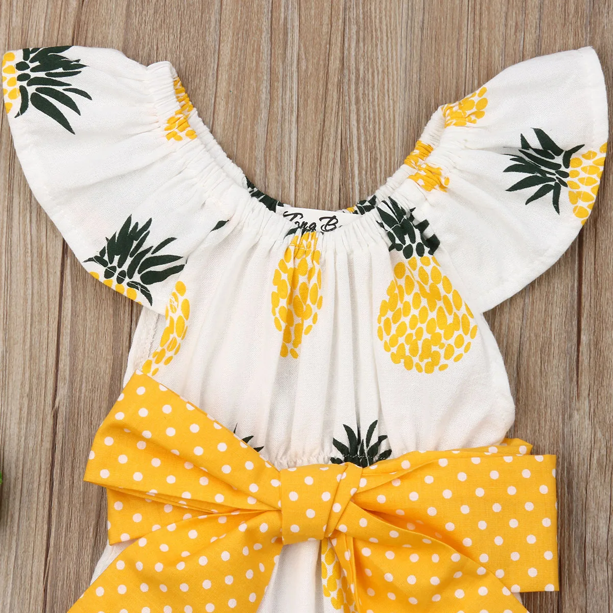 Новые милые комбинезоны с узором ананаса для новорожденных девочек повседневный