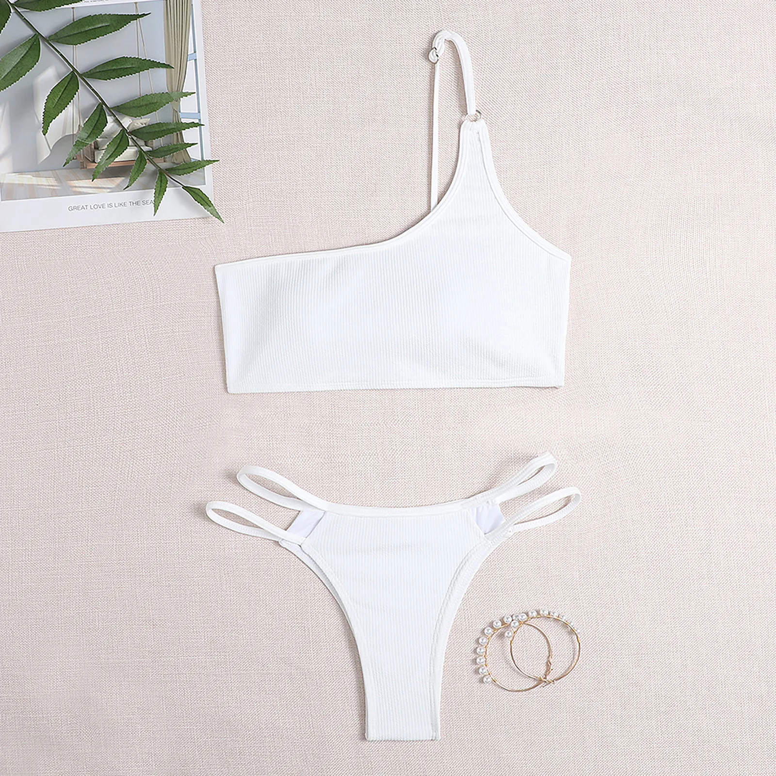 

Эротическое бикини 2022, купальный костюм, купальный костюм из двух частей, микро-бикини, Однотонный женский костюм с эффектом пуш-ап