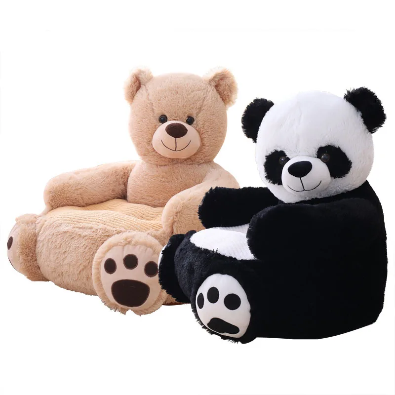 

Creative children's sofa cartoon seat bear panda plush toy baby learning seat toy cute baby small sofa floor seat toy