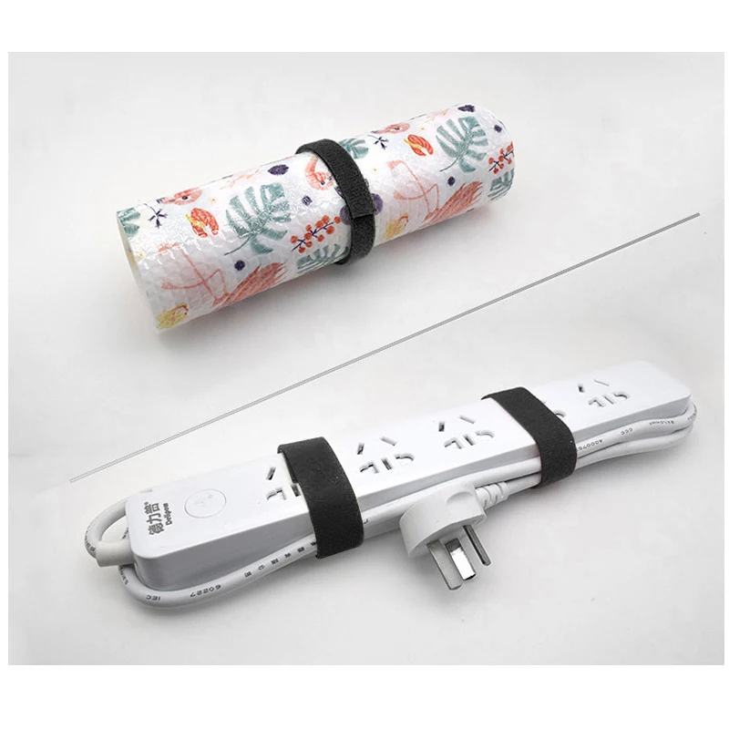 3 шт./компл. черный нейлон питания шнур пачка мешок для хранения с лентой