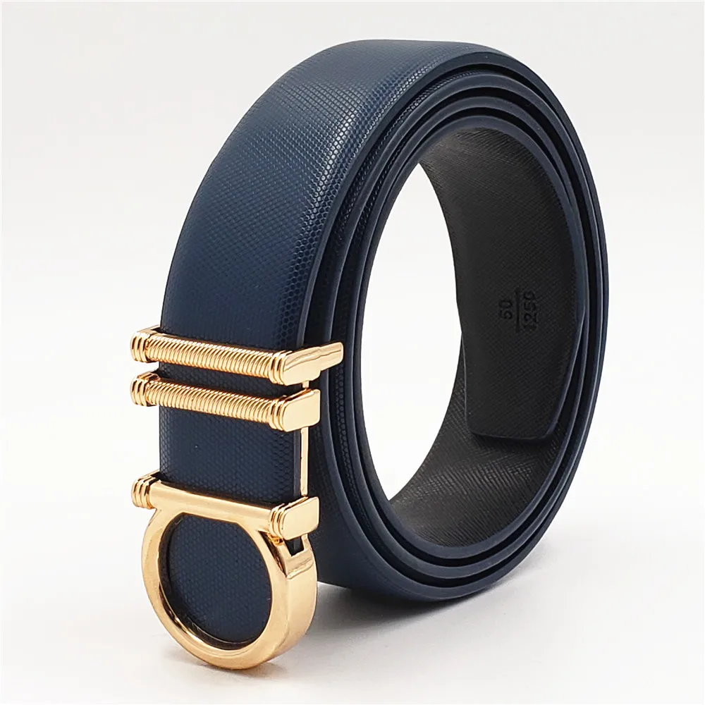Fashion Designer Belts Trendy Luxury Genuine Leather Belts Quality Smooth Buckle Waist Belt for Jeans Casual Men Women Girdle