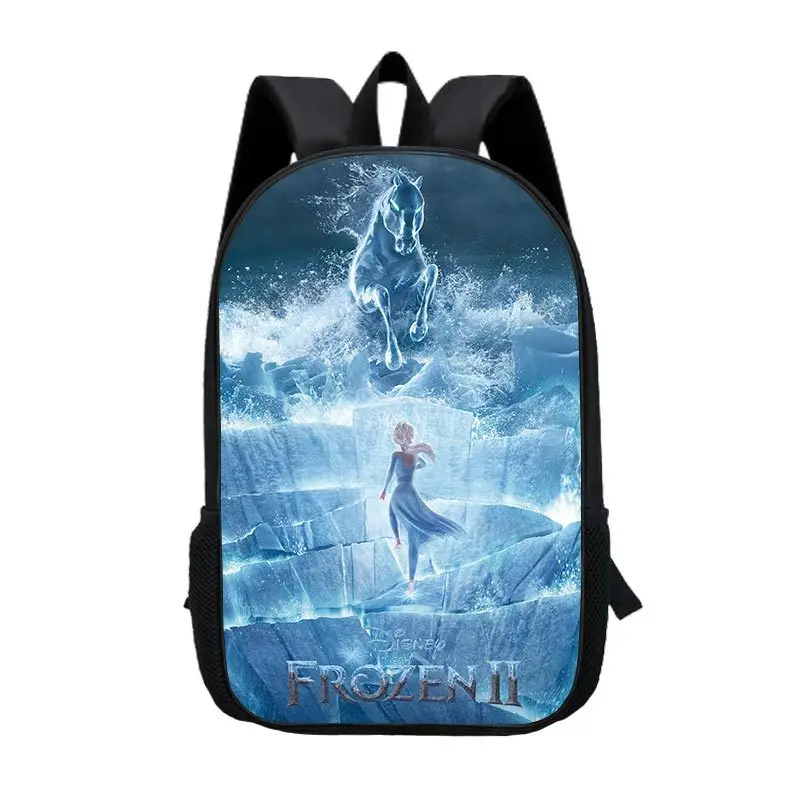 Girls AnnaSnow Queen Princess Printing  Backpacks Disney School Bag Breathable Backpack
