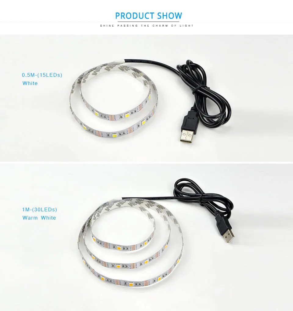 Ambi светильник ТВ СВЕТОДИОДНЫЙ светильник полоса 5050 светодиодный RGB USB Светодиодная лента светильник 5 в теплый белый Диодная лента лампа подсветка светодиодный полоса striscia светодиодный ПК