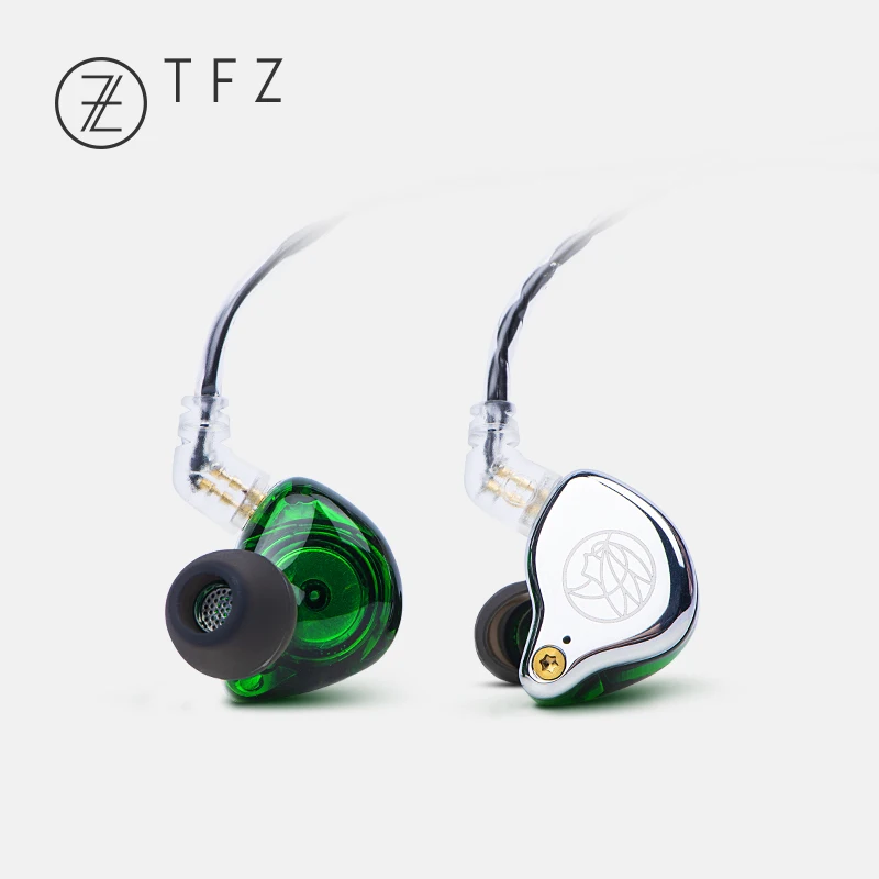 TFZ T2 двухконтурные графеновые динамические наушники в ухо стерео гарнитура Hifi проводные наушники без микрофона - Цвет: Silver
