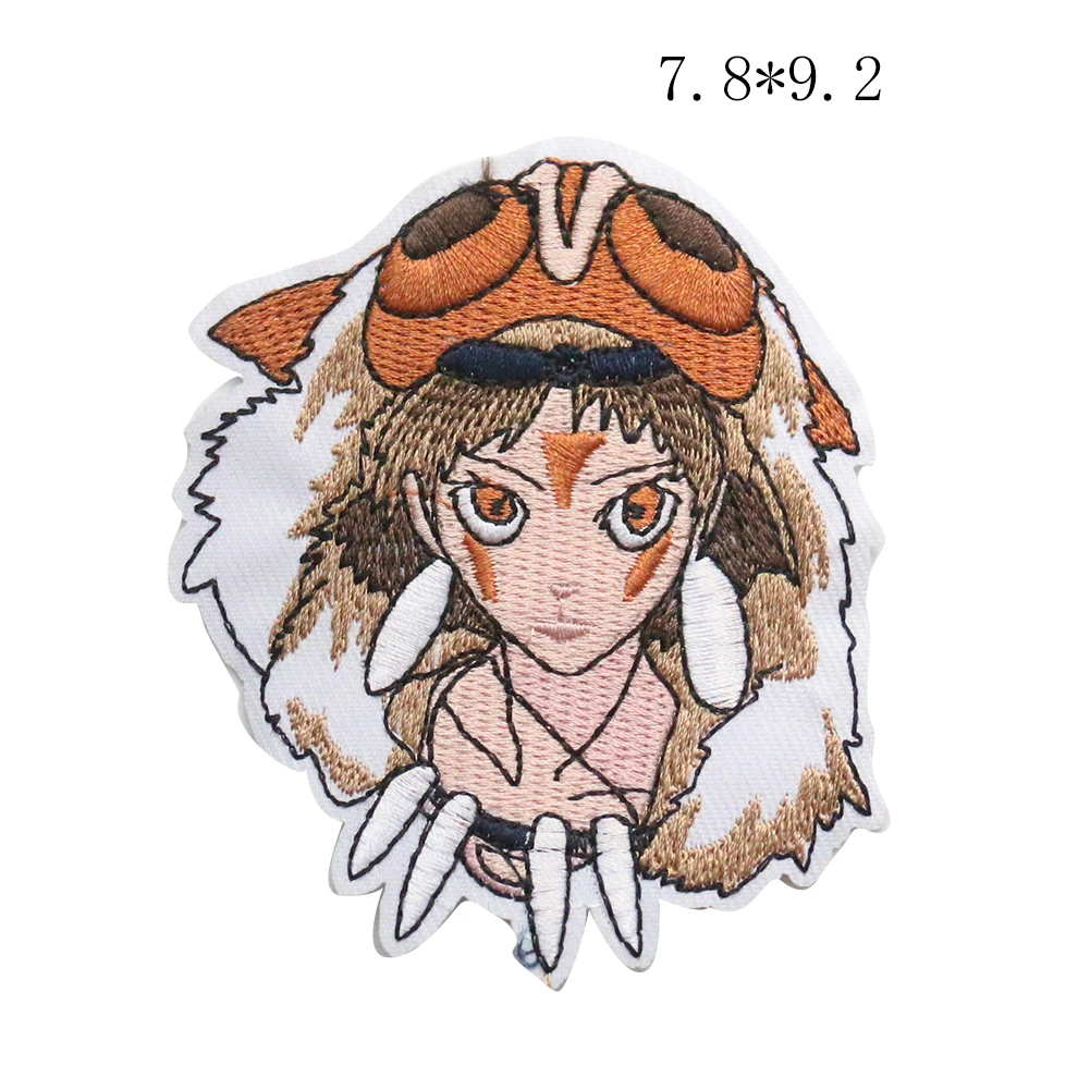 

2PCS Goldfish on The Cliff Patch Cartoon Anime Howl's Moving Castle Iron on Patches for Clothing DIY Kids Clothes Sticker Badge