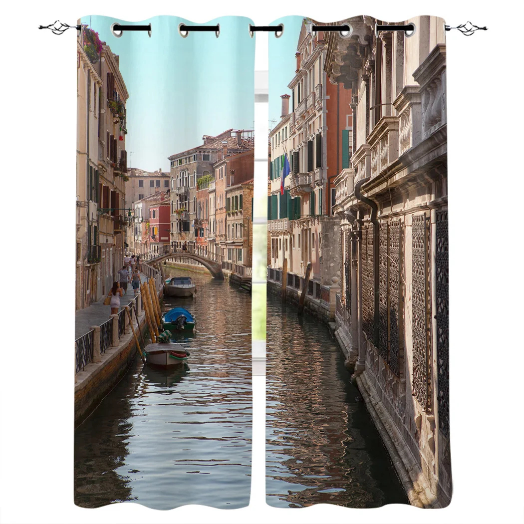 Венеция Европа город шторы для гостиной Детская спальня украшения дома и кухни