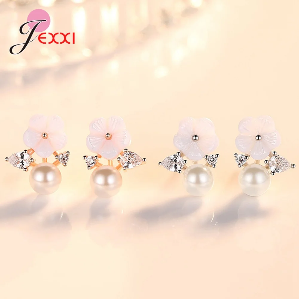 Серьги-подвески женские из серебра 925 пробы с белым жемчугом | Украшения и