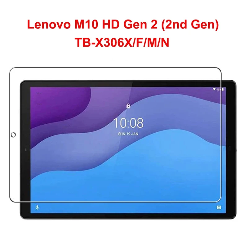 

Tempered Glass for Lenovo Tab M10 HD Gen 2 (2nd Generation) TB-X306F TB-X306X TB-X306M/N 10.1'' Screen Protector 9H Glass Film