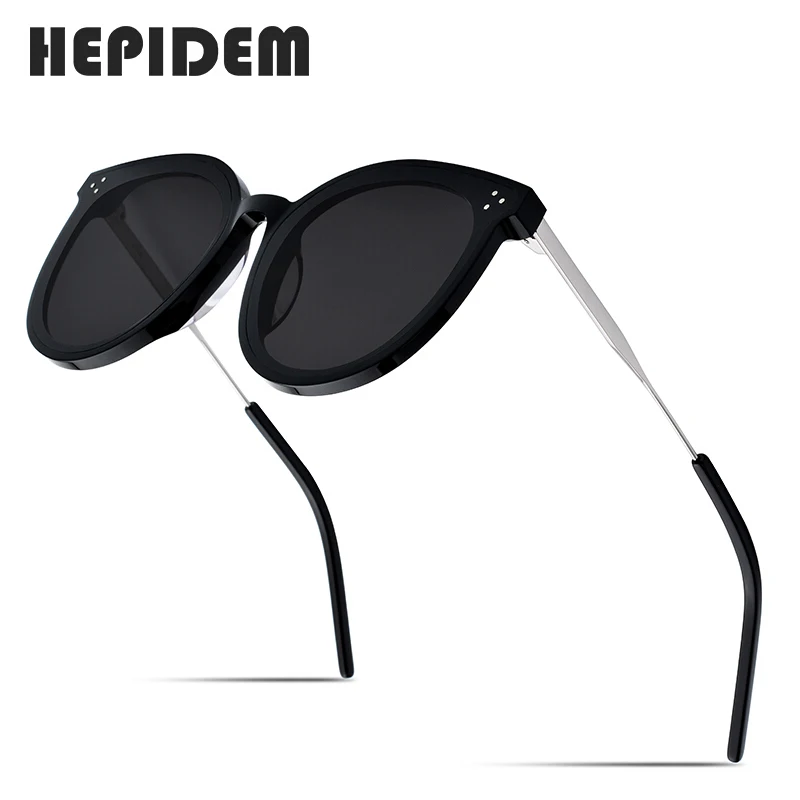Новое поступление круглые солнцезащитные очки HEPIDEM в стиле ретро мужские нежного