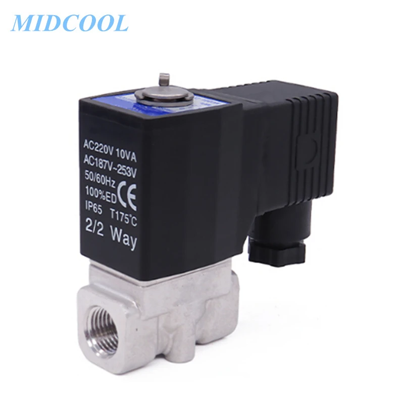 Клапан регулирования потока жидкости серии 2L, модель 2L030, 2L030-06, 2L030-08, непрямого действия и обычно закрытый, 1/8" 1/4" Терминал / Тип с кольцом.