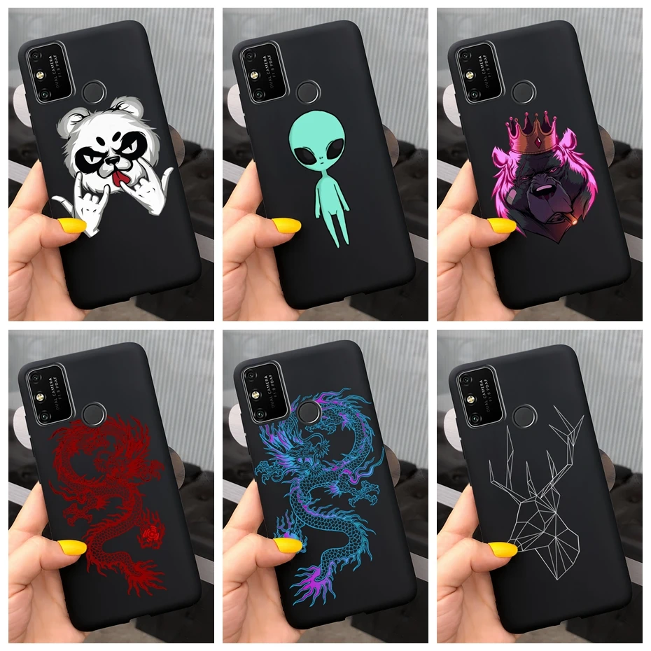 Модный чехол с рисунком дракона инопланетянина для Honor 9A телефона 9S 9C 9 Lite мягкий