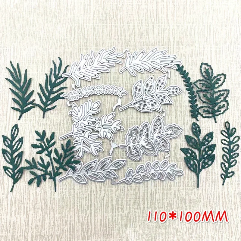

Crazyclown 8 Leaves Metal Stencil Mold Cutting Dies Leaves Decoration Scrapbook Die Cuts Album Paper Card Craft Embossing