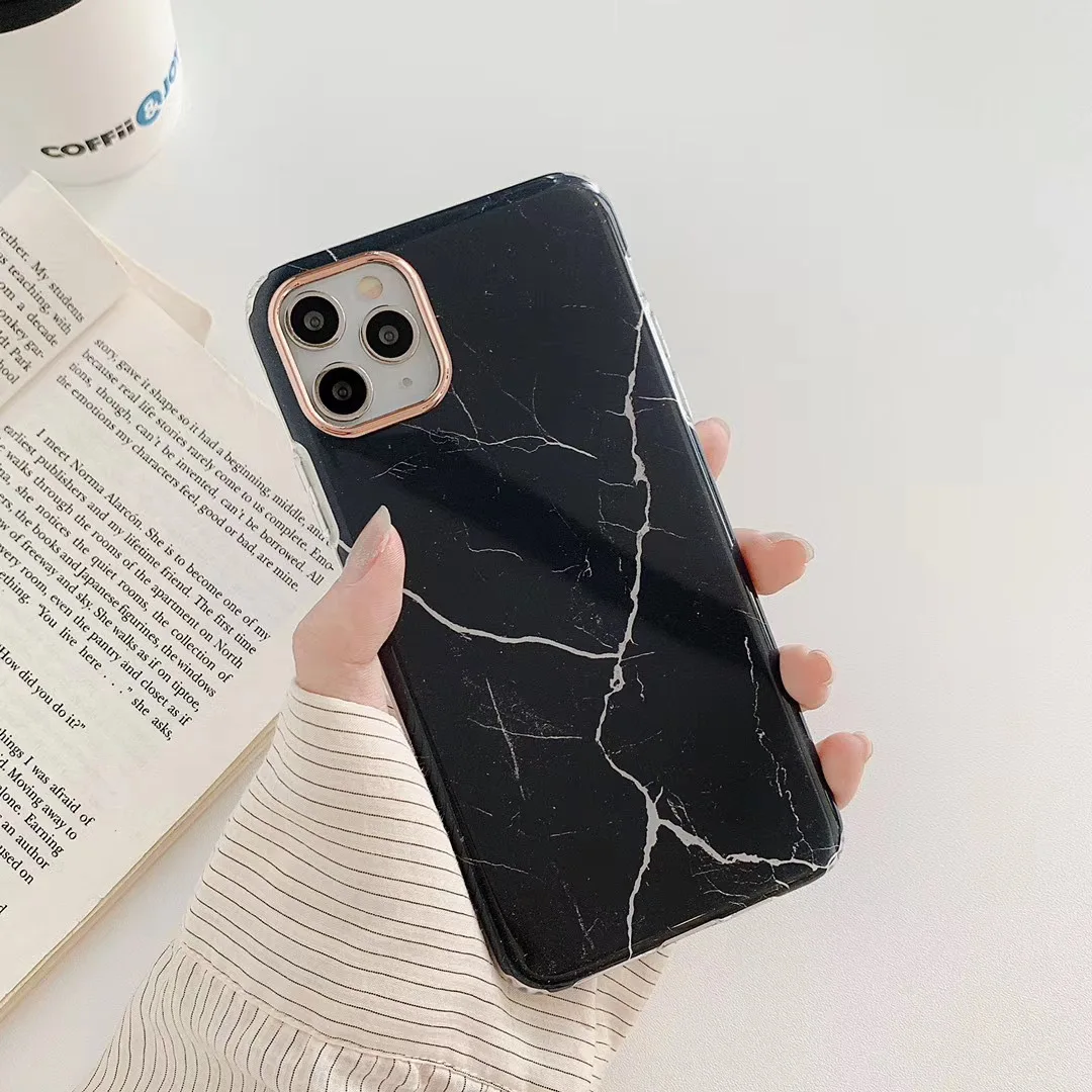 

Luxury Marble Gradient Color for 11 Pro Max Phone Case Pure Silicone Case Back Cover for IPhone 12 Max XR XS Max X 12 Mini