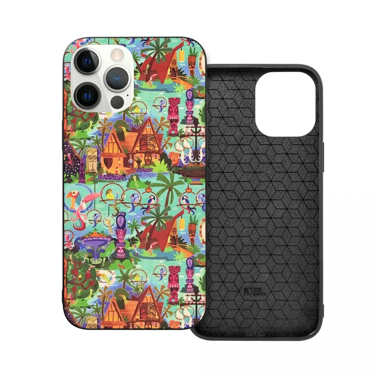 

Оригинальный чехол для телефона очаровательный тики с коллажем из поликарбоната и стекла из ТПУ для iPhone 13 12 11 Xs Xr X Pro Max Mini 7 8 Se2 Plus 6 6S