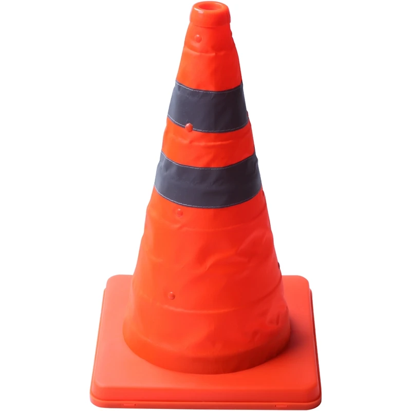 

Reflective Cone 40Cm Warning Reflective Cone Traffic Movement Retractable Collapsible Convenient Storage