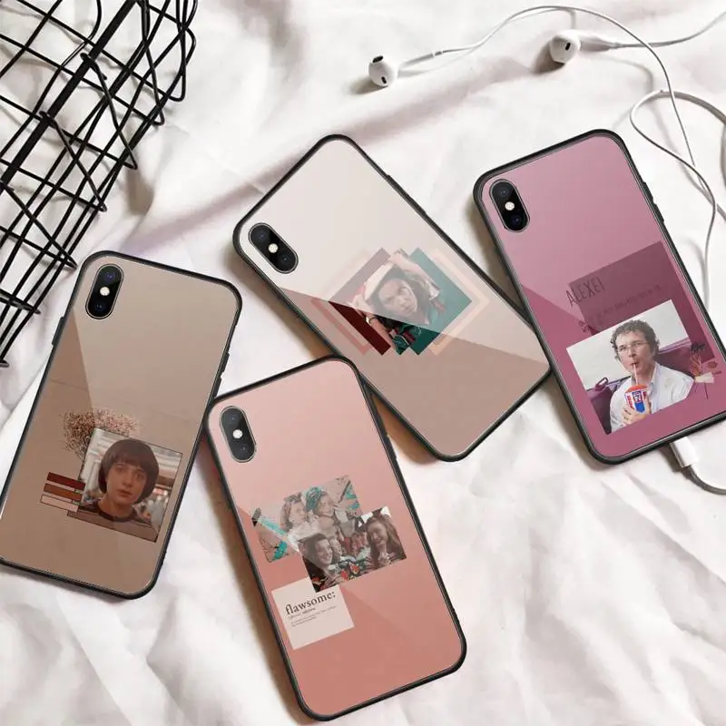 

TV series American Stranger Things Phone Case Tempered glass For iphone 6 7 8 plus X XS XR 11 12 13 PRO MAX mini