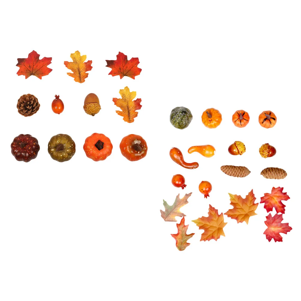 2 набора реквизит в виде тыквы очаровательный кленовый лист домашний декор для