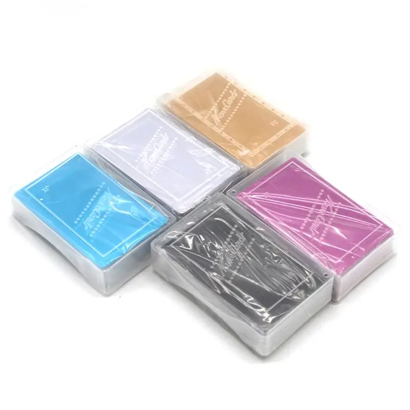 

100Pcs Blank Engraved DIY Custom Metal Smooth Business Visiting Name Cards Aluminium Alloy Business Card Display