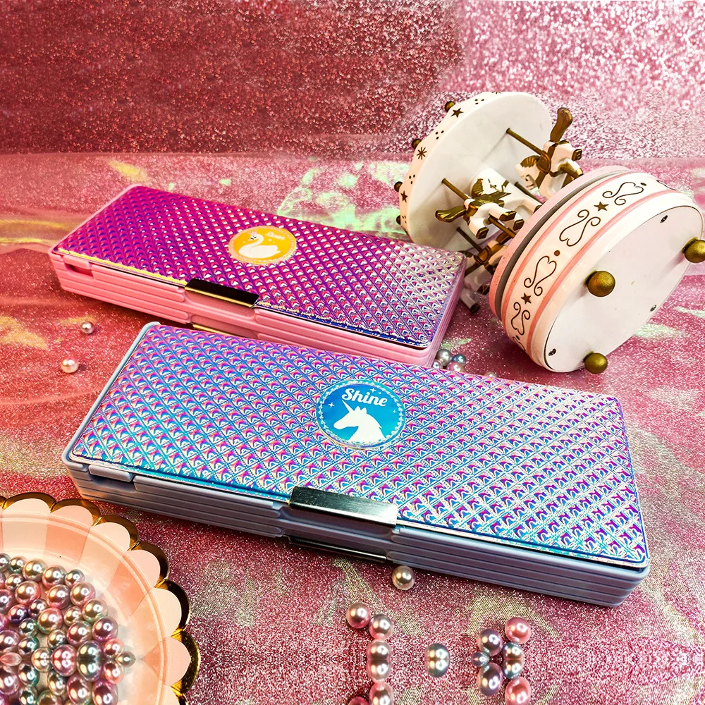 NBX kawaii розовые милые Пеналы и стационарные дети любят квадратных студентов