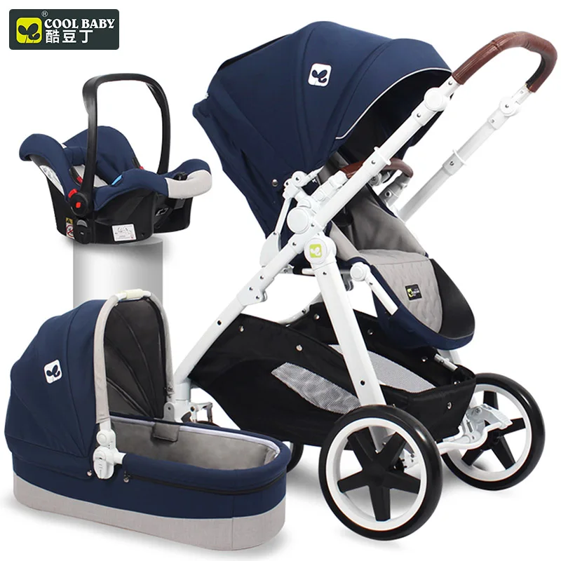 

Coolbaby High View Baby Cart European Two-way Shock Absorber Trolley Folding Portable Can Take A Lying Child Cart